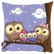 Baykuş Yastık Kılıfı-54